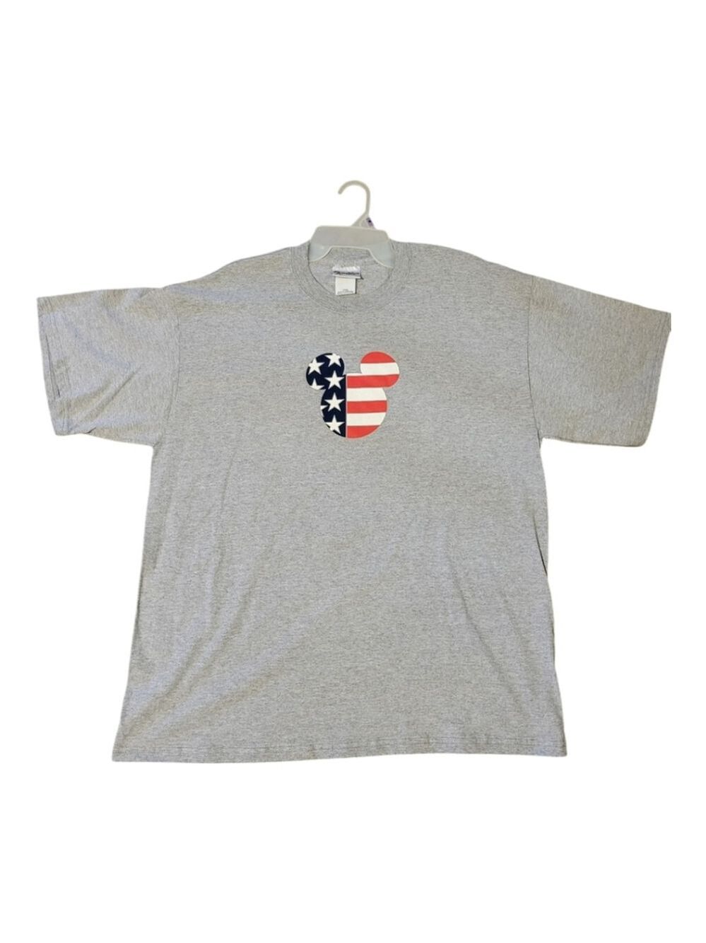 Vintage Walt Disney World Stars & Stripes Mickey Tee L - Picture 2 of 7